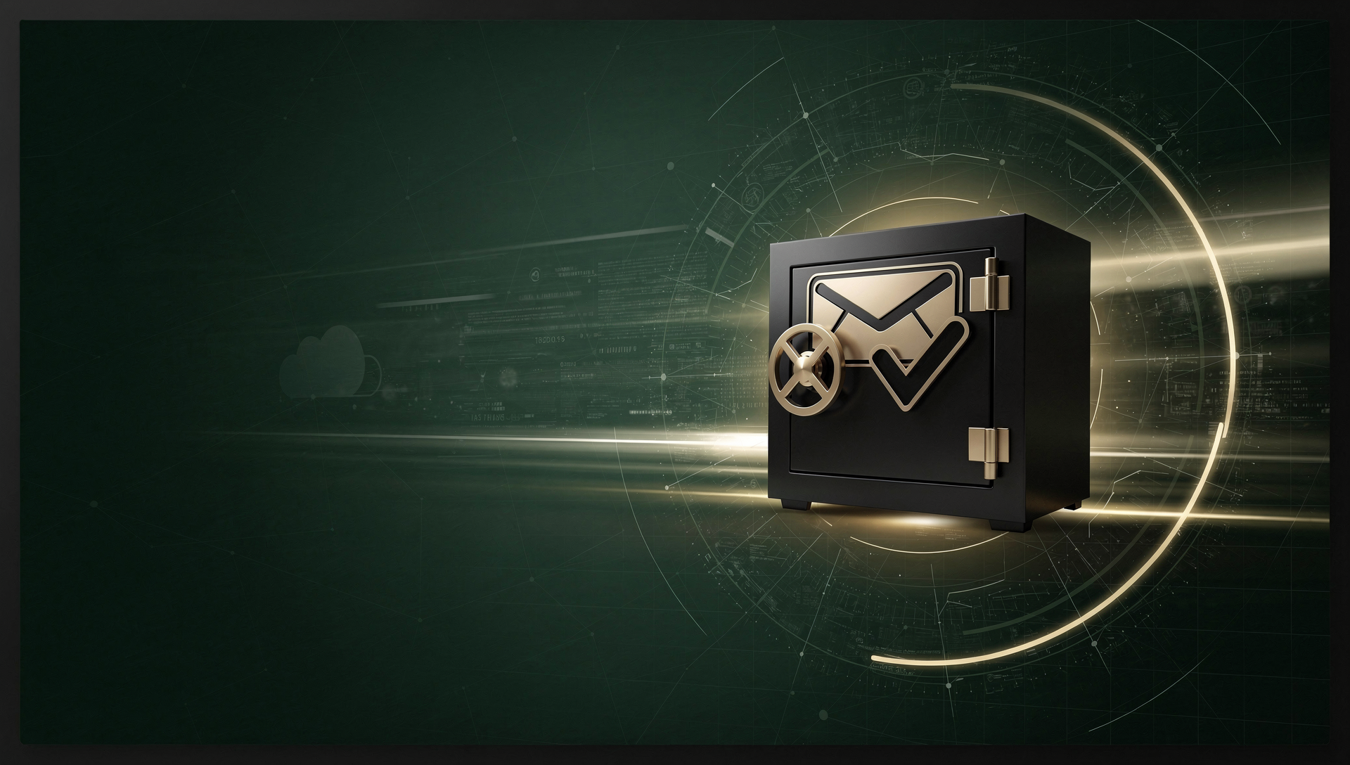 Secure email vault representing a locked-down Google Workspace and Microsoft 365 tenant